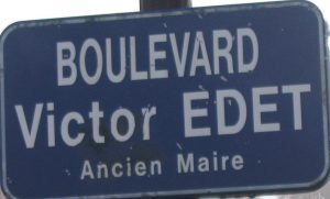 Panneau Boulevard Victor Edet